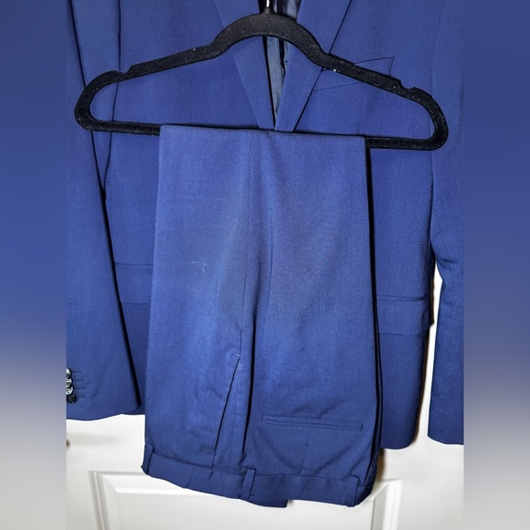 H&M Navy Blue Skinny Fit Suit - Picture 4 of 8